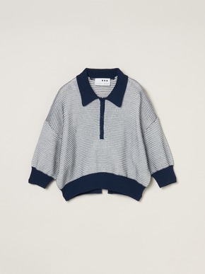 Mesh high twisted cotton polo 詳細画像