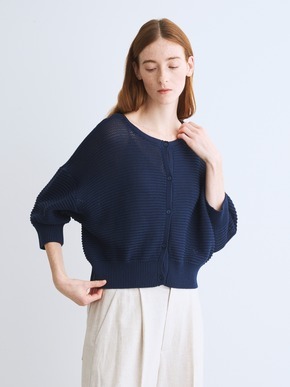 Mesh high twistedcotton cardigan 詳細画像