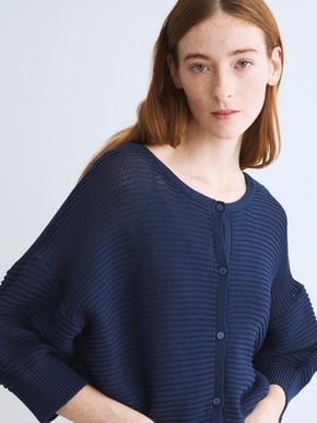 Mesh high twistedcotton cardigan 詳細画像