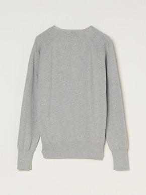 Cotton melange l/s v neck 詳細画像