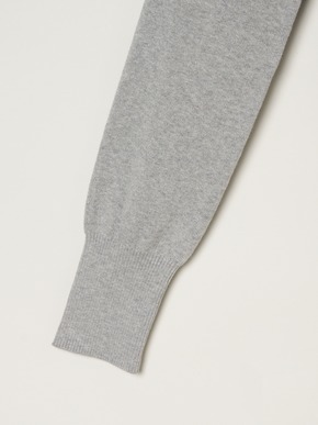 Cotton melange l/s v neck 詳細画像
