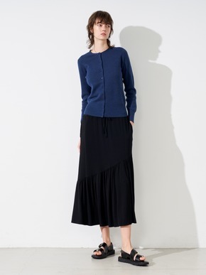 Cotton melange l/s crew cardigan 詳細画像
