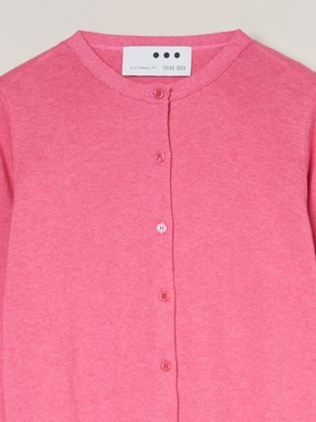 Cotton melange l/s crew cardigan 詳細画像