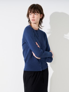 Cotton melange l/s crew cardigan 詳細画像