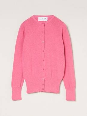 Cotton melange l/s crew cardigan 詳細画像