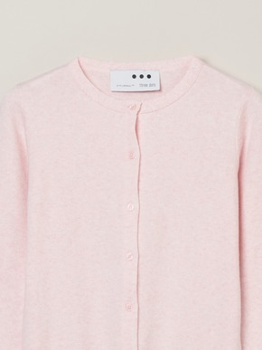 Cotton melange l/s crew cardigan 詳細画像