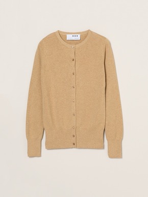 Cotton melange l/s crew cardigan 詳細画像