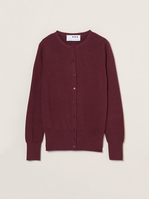 Cotton melange l/s crew cardigan 詳細画像