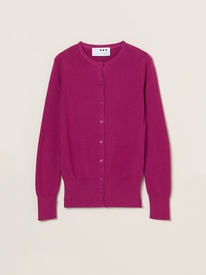 Cotton melange l/s crew cardigan 詳細画像