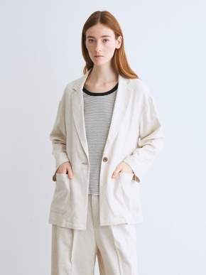 Rayon linen jacket 詳細画像