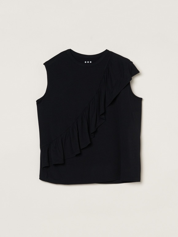Travel line ruffle tank