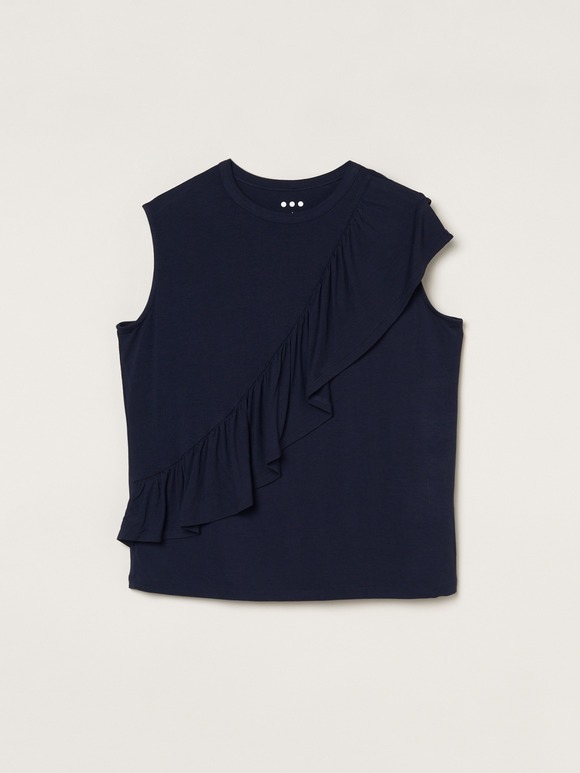 Travel line ruffle tank