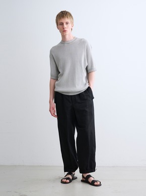 Men's garment dye linencotton pants 詳細画像