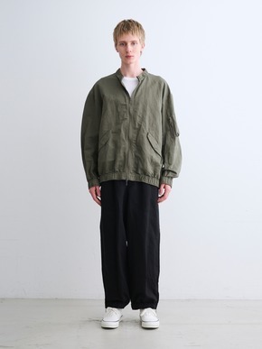 Men's garment dye linencotton jacket 詳細画像