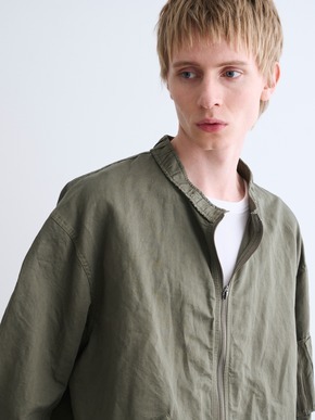 Men's garment dye linencotton jacket 詳細画像