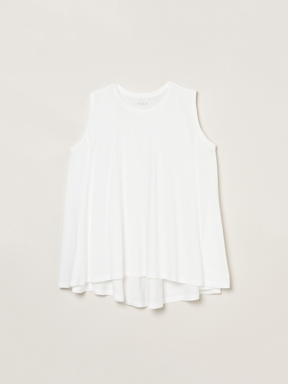 Milky jersey drape tank