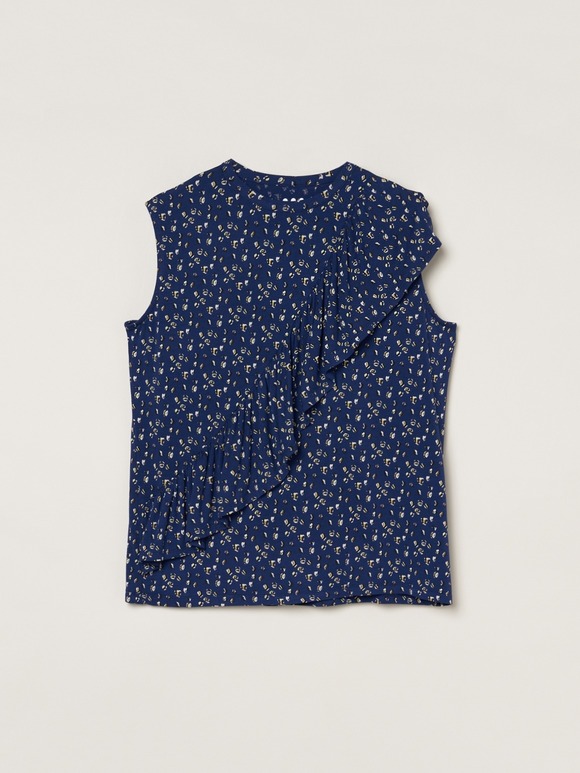 Travel line ruffle tank