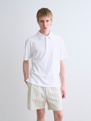 Men's organic recycled cotton polo 詳細画像