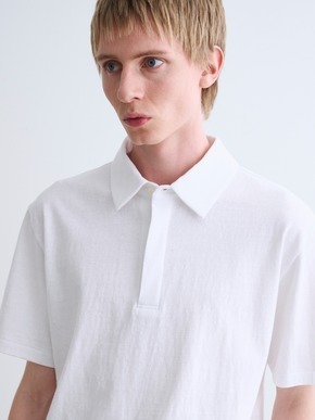Men's organic recycled cotton polo 詳細画像