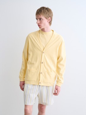 Men's organic recycled cotton cardigan 詳細画像