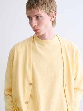 Men's organic recycled cotton cardigan 詳細画像
