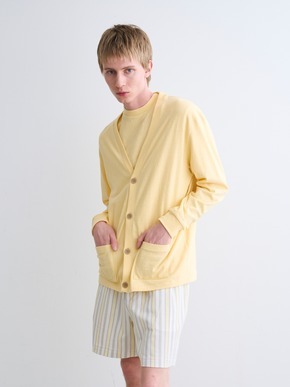 Men's organic recycled cotton cardigan 詳細画像
