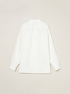 Men's garment dye stand collar shirts 詳細画像