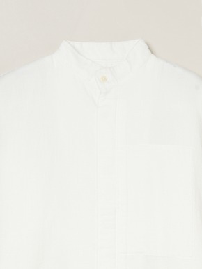 Men's garment dye stand collar shirts 詳細画像