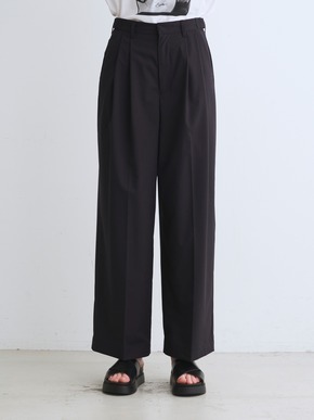 Stretch typewriter tuckwidepants 詳細画像