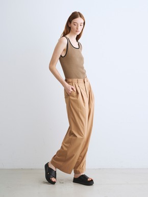 Stretch typewriter tuckwidepants 詳細画像