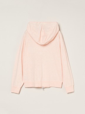 Sheer slub zip up hoody 詳細画像