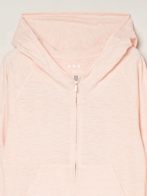 Sheer slub zip up hoody 詳細画像