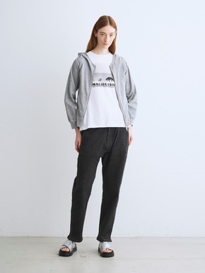 Sheer slub zip up hoody 詳細画像