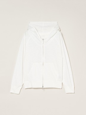 Sheer slub zip up hoody 詳細画像
