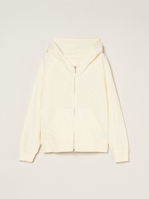 Sheer slub zip up hoody 詳細画像
