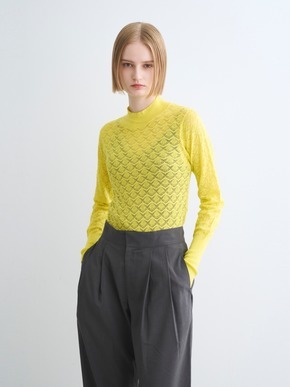 Cotton silk race top 詳細画像