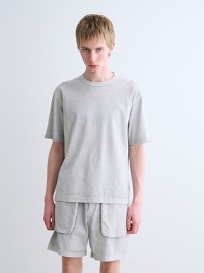 Men's pigment dyed cotton t-shirt 詳細画像