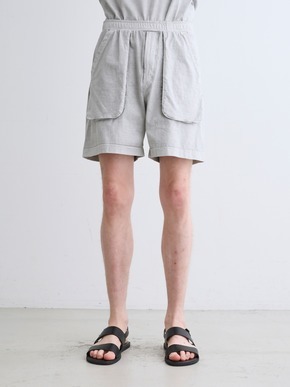 Men's pigment dyed cotton short pants 詳細画像