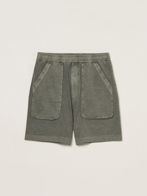 Men's pigment dyed cotton short pants 詳細画像