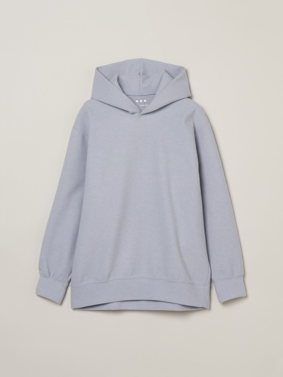 Wooly jersey hooded top