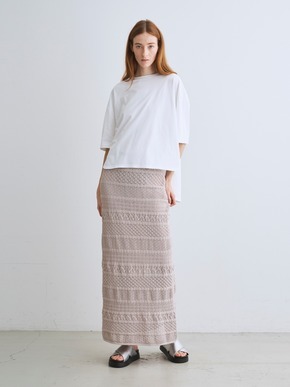 Powdery cotton half slv tee 詳細画像