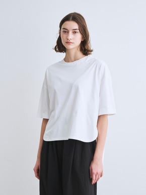Powdery cotton half slv tee 詳細画像
