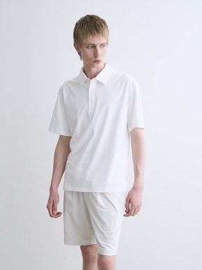 Men's powdery cotton s/s polo 詳細画像