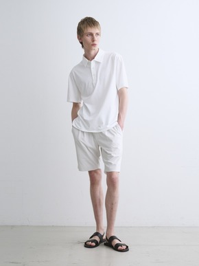Men's powdery cotton s/s polo 詳細画像