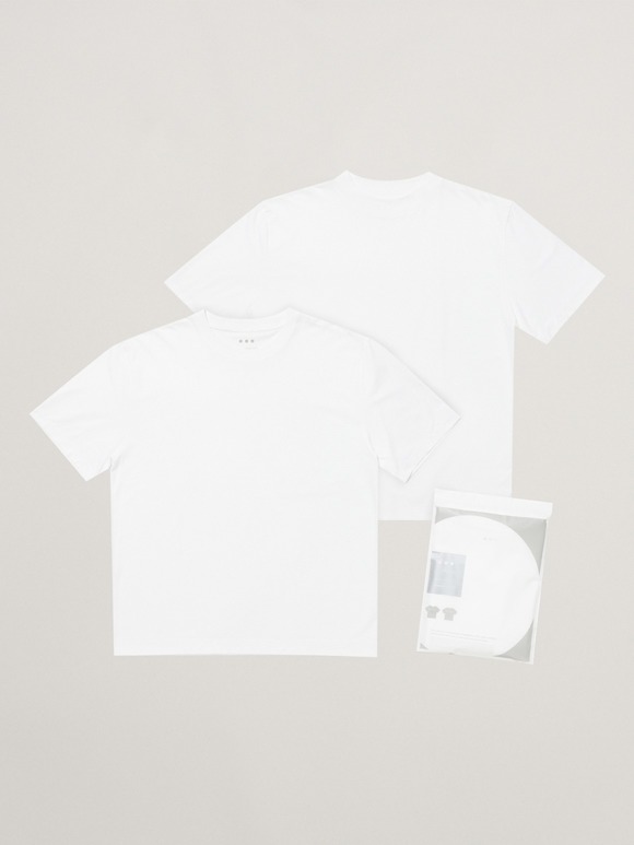 【unisex】 powdery cotton 2pack tee