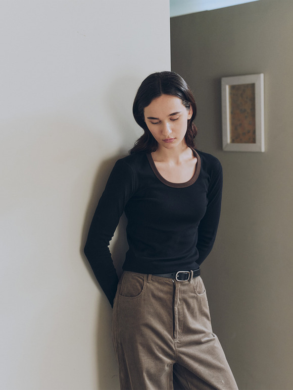 Cotton basics l/s ringer jessica