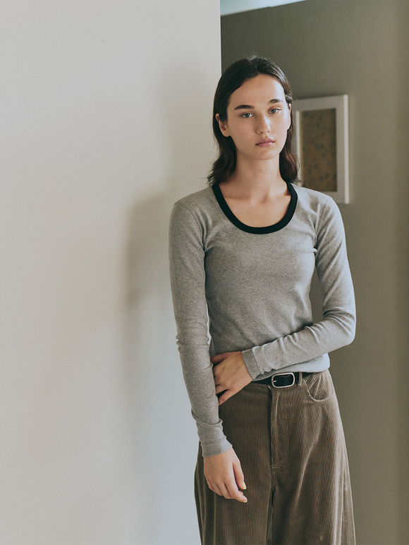 Cotton basics l/s ringer jessica