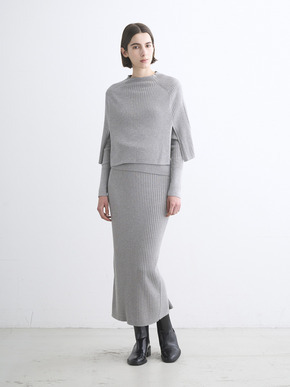 Lurex sweater cape 詳細画像