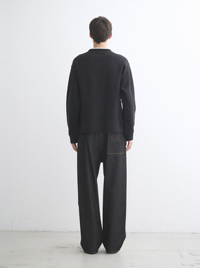 Men's Vintage terry cashmere crew neck 詳細画像