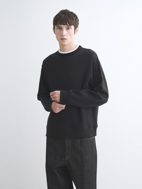 Men's Vintage terry cashmere crew neck 詳細画像